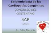 CONGRESO DEL CENTENARIO · Rosano A, Botto LD, Botting B, Mastroiacovo P. Infant mortality and congenital anomalies from ... Hosp Prof A. Posadas Hosp Sor María Ludovica(La Plata)