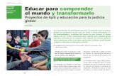 Aula 265 pp. 50-54 VENTANA ABIERTA Educar para …consejoescolar.educacion.navarra.es/web1/wp-content/uploads/2017/... · Educar para comprender ... entidades que trabajan en educación