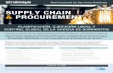 SUPPLY CHAIN & PROCUREMENT · • Implantación SAP S/4HANA Logistic Proyectos / Servicios ... • Best Practices y soluciones de Procurement preconfiguradas (Rapid Deployment Solutions)