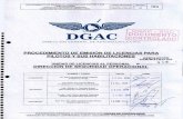 DGAC - SGC- DGAC DOCUMENTO' · indumentaria aeronautica) y en formato JPG de alta resolucion y Tres (3) Fotografias de 3x3. 002 - Licencia Piloto Privado Avion / Helicopter° - RAB