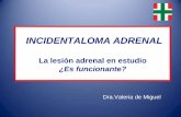 Enfoque Diagnóstico del Incidentaloma Adrenal Evaluación ... · con IA que presentan HTA y/o hipokalemia: ... Hiperplasia adrenal congénita •Causa poco frecuente de IA, unilateral