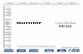 Receptor Audio Visual - us.marantz.com owners manual... · Receptor Audio Visual NR1605 Puede imprimir más de una página de un PDF en una sola hoja de papel. Manual del usuario