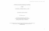 PROGRAMACIÓN DE VIOLONCELLOconservatorioburgos.centros.educa.jcyl.es/.../PD_Violonchelo_18-19.pdf · - Para superar la asignatura de Violoncello será necesario obtener una calificación