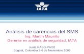 Análisis de carencias del SMS Meeting of the Regional... · Junta RASG-PA/02 Bogotá, Colombia 2-6 de Noviembre 2009 Análisis de carencias del SMS 3 Información sobre el análisis