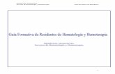 GUÍA DE FORMACIÓN DE RESIDENTES DE HEMATOLOGÍA Y ... fileServicio de Hematología y Hemoterapia Guía ... 3-1-.Calendario de rotaciones adaptado a la ... tanto de conceptos básicos
