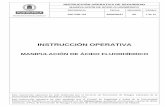 MANIPULACIÓN DE ÁCIDO FLUORHÍDRICO de Riesgos... · 2017-03-06 · iop prevenciÓn de riesgos laborales instrucciÓn operativa de seguridad Ácido fluorhÍdrico referencia fecha