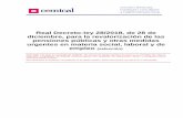 Real Decreto-ley 28/2018, de 28 de diciembre, para la ...cemical.diba.cat/es/codigobasico/ficheros/anual/RDLey28_2018.pdf · Real Decreto-ley 28/2018, de 28 de diciembre, para la