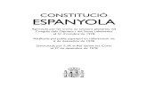CONSTITUCIÓ ESPANYOLA - boe.es · CONSTITUCIÓ ESPANYOLA Aprovada per les Corts en sessions plenàries del Congrés dels Diputats i del Senat celebrades el 31 d’octubre de 1978