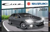 2019 ABS de Frenado Eficiente sistema de frenado que incrementa la seguridad en situaciones de riesgo. 1,2,3 Chasis de alta resistencia Tecnología Suzuki desarrollada para brindar