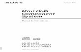Mini Hi-Fi Component System - Sony UK | Latest ...³n de una cinta..... 18 Canto con acompañamiento musical: Karaoke ..... 19 Reproductor de discos compactos/VIDEO CD ...