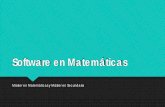 Software en Matemáticasmatema.ujaen.es/ajlopez/softwaremath/2018-Presentación.pdf · Manuales de introducción a Simulador 8085, C++, R, Sesiones 19-24 (Mathematica, GeoGebra) Cristina.