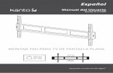 Montaje de TV F6080 - kantomounts.com · dentro o fuera del brazo del soporte, como se muestra en el Diagrama A. Paso 1.2 Adjuntar los brazos del soporte de TV a la parte posterior