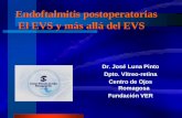 Endoftalmitis postoperatorias El EVS y más allá del EVSsiccordoba.com/cursotrienal/admin/archivos/Clase Endoftalmitis.pdf · Endoftalmitis:Definición La endoftalmitis es una enfermedad