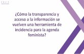 ¿Cómo la transparencia y acceso a la información se ...eventos.inai.org.mx/2dacumbrenacional_ga/images/pres/miercoles/3... · discriminados conozcan esta herramienta y les sirva