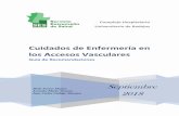 Cuidados de Enfermería en los Accesos Vasculares · Servicio Extremeño -• de Salud Complejo Hospitalario Universitario de Badajoz Cuidados de Enfermería en los Accesos Vasculares
