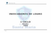 INDICADORES DE LOGRO I CICLO - santamariachincha.edu.pe · NUM. HRAS. : 50 CRITERIOS DE EVALUACIÓN POR BIMESTRE TEMAS INDICADORES DE LOGRO CONTENIDO - Álgebra. - Posición en el