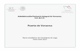 Puerto de Veracruz · Administración Portuaria Integral de Veracruz, S.A. de C.V. Puerto de Veracruz Datos estadísticos del movimiento de carga Enero-Junio 2013