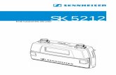 SK 5212 ES nur Batterie - assets.sennheiser.com · ! 1 antena! 1 clip para el cinturón! 1 manual de instrucciones. 4 El emisor de bolsillo Mikroport SK 5212 El transmisor de bolsillo