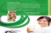NUTRISHAKES - amway.com.ar · Vitamina E por porción (un sobre de Nutrishakes NUTRILITE™ de 45g). Es fácil y rápido de preparar, sólo vierta el contenido de un sobre (45g) en