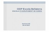 CEIP Escola Bellaterra - blocs.xtec.cat · logopeda per a la programació i la concreció dels objectius i les estratègies necessàries (Nivell) Trobades puntuals amb especialistes.