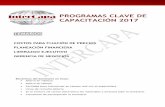 PROGRAMAS CLAVE DE CAPACITACIÓN 2017 - La experiencia del ... fileSignificado, aplicación y determinación del margen de seguridad Significado, aplicación y determinación de la