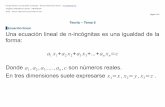 Teoría – Tema 6 - danipartal.net fileClasificación de sistemas de ecuaciones (parte 1 de 2) Sea un sistema de m ecuaciones y n incógnitas. Si m = n tendremos una matriz del sistema