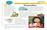 Yumiko - agwebservices.orgagwebservices.org/Content/Resources/2013_SP05-Japon.pdf · Yumiko sostiene un tazón y come con palillos en vez de usar un tenedor o una cuchara. El arroz