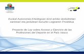 Euskal Autonomia Erkidegoan kirol-arloko lanbideetan ... - Aurkezpena.pdf · Kirolaren eremuko kualifikazio urriaren egoera (infrakualifkazioa/ infraakreditazioa) % 61ek ez dauka