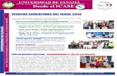 OFERTAS EDUCATIVAS DEL ICASE 2019 - instcase.up.ac.pa · ciclo de conferencias 2019 - rumbo a los 50 aÑos Conmemorando sus 50 años de creación, eI ICASE dió inicio al Ciclo de