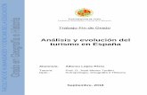 Análisis y evolución del turismo en España - tauja.ujaen.estauja.ujaen.es/bitstream/10953.1/8533/1/Lpez_Prez_Alfonso_TFG_Geografa... · de Industria, Energía y Turismo, que se