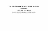 LA MATERIA ORGÁNICA DEL SUELO. PAPEL DE LOS ... - ugr.escjl/MO en suelos.pdf · llama mineralización, y los microbios que la hacen posible abundan en la rizosfera (zona de alta