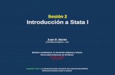 Sesión 2 Introducción a Stata - econreg.pbworks.comeconreg.pbworks.com/f/Sesión02.pdf · Barra de herramientas • Open: Abrir una base de datos en formato de Stata • Save: Guardar
