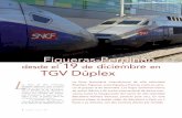 Figueras-Perpiñán 19 TGV Dúplex - vialibre-ffe.com · L portada en 4 Vía Libre • enero • 2011 La línea de alta velocidad Perpiñán-Figueras, que conecta España y Francia,