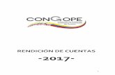 RENDICIÓN DE CUENTAS -2017- - congope.gob.ec³n-de...la representación y la defensa de la autonomía, la descentralización y los intereses de los Gobiernos Provinciales del Ecuador