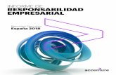 INFORME DE RESPONSABILIDAD EMPRESARIAL · de responsabilidad empresarial España 2018 de Accenture, con el alcance y los resultados descritos en nuestro correspondiente informe, que