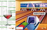 CAFETERIA - bowlingcenterblanes.com · 2 pisos de pan de molde con huevo y beicon, lechuga y rodajas de tomate Sandwich 3 pisos de pa de motlle amb pernil dolç, formatge, Especial