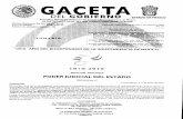 GACETA - ordenjuridico.gob.mx de Mexico/wo45274.pdf · poniente: 65.00 m colinda con Fortino Avilés García, teniendo una superficie aproximada de 1,048.00 m2. Para que las personas
