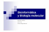 Bioinformática y Biología molecular - webdiis.unizar.eswebdiis.unizar.es/asignaturas/Bio/wp-content/uploads/2015/05/160210Bio... · y Biología molecular Bioinformática 10-2-16