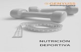 NUTRICIÓN DEPORTIVA - testgeneticoonline.com · La dieta del deportista debe ser equilibrada, variada y adaptada a sus necesidades. Equilibrada tanto en aporte energético como en