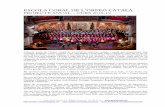 ESCOLA CORAL DE L’ORFEÓ CATALÀ PROJECTE ANUAL – CURS … · cors de l’Orfeó Català, participa als cicles que organitza la Fundació Orfeó Català-Palau de la Música Catalana.
