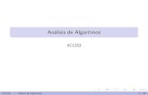 Análisis de Algoritmos - marenas.sitios.ing.uc.clmarenas.sitios.ing.uc.cl/iic1253-14/clases/analisis.pdf · T´ecnicas para solucionar ecuaciones de recurrencia Vamos a estudiar