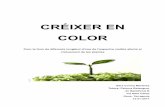 CRÉIXER EN COLOR - urv.cat Secundaria 2016-17... · - Potser el color de la llum afecta al creixement de les plantes. - Potser varia l'alçària de les plantes depenent del color