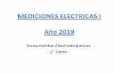 Instrumentos Electrodinámicos - 2° Parte · Electrodinámico MEDICIONES ELÉCTRICAS I Departamento de Ingeniería Eléctrica y Electromecánica Facultad de Ingeniería –Universidad