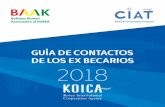 GUÍA DE CONTACTOS DE LOS EX BECARIOS 2018 - koica-baak.com · Muñoz Encinas Cámara de Diputados (Empresa Propia “El Viejo Roble”) Diputado PPB - Cochabamba (Gerente General)