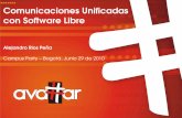Alejandro Rios Peña - docshare01.docshare.tipsdocshare01.docshare.tips/files/4884/48845949.pdf · 3/38 Contenido Comunicaciones Unificadas Mercado actual Software libre Herramientas
