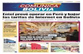Entel prevé operar en Perú y bajar las tarifas de Internet ...comunicacion.gob.bo/sites/default/files/media/publicaciones/comunica... · entre Bolivia y Perú, y desde suelo peruano