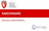 RANSOMWARE - infosecurityvip.com INFOSECURITY 2016 BUENOS... · NUEVA AMENAZA DETECTADA POR GDATA Los expertos de G DATA SecurityLabs han detectado un nuevo ransomware llamado Manamecrypt