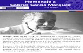 Homenaje a Gabriel García Márquez - madrid.consulado.gov.comadrid.consulado.gov.co/sites/default/files/news/attachments/especial_gabo2.pdf · Lectura continuada de El coronel no