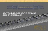 CÁTALOGO CADENAS DE RODILLO - Vassteelcadenasindustriales.com.mx/catologo/catalogo2.pdf · Descripción de una cadena de rodillos Una cadena de rodillos esta formada por la unión
