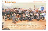 LaLleva jueves 30 de mayo La Prensa Austral P19 · El director del grupo Ciencia + Liderazgo, Alejandro Díaz, felicitando a los estudiantes por su participación. Javier Rubilar